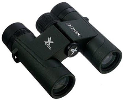 Xgazer Optics Point View Professionelles Fernglas mit 10 x 25 Vergrößerung, kompakt, für Vogelbeobachtung, Jagd, Angeln, Outdoor, wasserdicht, kleines weichem Etui, Umhängeband, Reinigungstuch