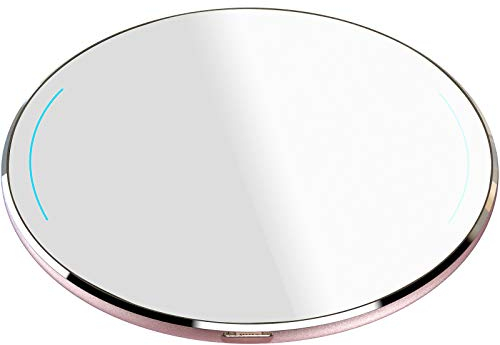 TOZO W1 Fast Wireless Charger Kabellos Qi Induktions Ladegerät Ultra Thin Aviation Aluminium CNC Unibody Charger Ladepad Grau (KEIN AC Adapter)