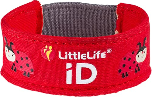 LittleLife Säkerhetsarmband, barn iD-armband med ID-kort för nödkontakt eller medicinsk information