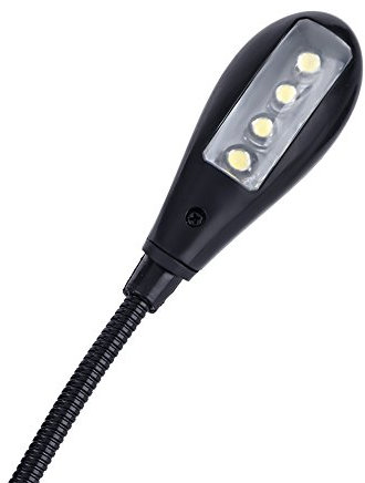 Alomejor Clip Buchlampe Leselampe LED USB Aufladbare Notenpult-Leselampe Flexible Clip-Leselampe mit Verstellbarem USB-Kabelarm für den Heim- oder Außenbereich(8 Beads) Hilfskorrektur