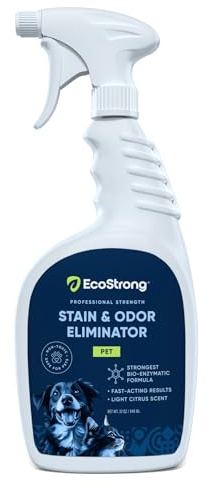 Eco Strong Pet Stain and Odor Remover - Cat Urine Enzyme Cleaner Destroyer, Urine Destroyer for Dogs, Pet Urine Enzyme Cleaner - 32 OZ