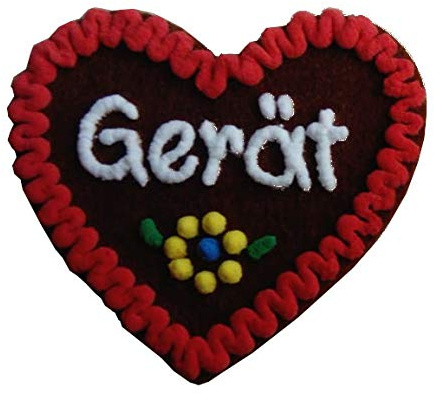 Anstecker Filzherz Gerät für Junggesellinnenabschied Junggesellenabschied Heimatfest Dirndl Accessoires mit Namen - Namensschild Herz personalisiert Button Brosche Ansteckbutton Wunschbeschriftung