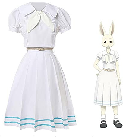 Tongyundacheng Disfraz de anime Beastars Haru para cosplay, uniforme escolar, traje de marinero para Halloween, carnaval, mujer
