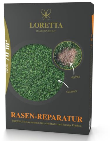 Loretta Rasenreparatur Premium 1,1 kg Rasensamen Nachsaat Grassamen Profirasen