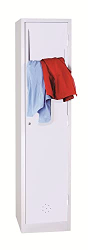 Schrank & Stuhl Wäschessammelschrank | Schmutzwäscheschrank 180x41,5x50 | Grau