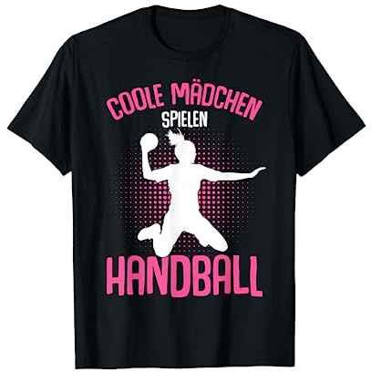Coole Mädchen Spielen Handball Handballerin T-Shirt