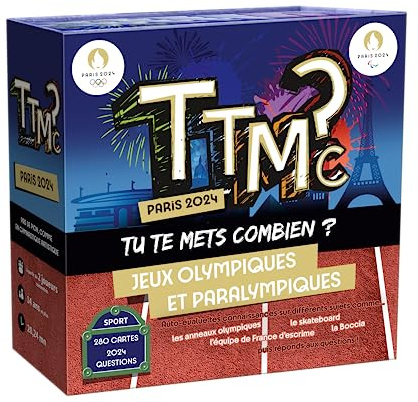TTMC (Tu Te Mets Combien) ? Edition JO Paris 2024 - Gesellschaftsspiel - Atmosphäre - Quiz Allgemeine Kultur & Sport - Olympische Spiele