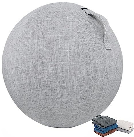 WaTsky Schutzhülle Für Gymnastikball,Waschbarer Gymnastikball Bezug Mit Griff, Büro, Schmutzabweisend, Langlebig, rutschfest, Für Schwangerschaft, Fitness, Yoga,001,75cm