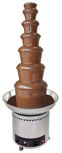NYANS Fuente de Chocolate Comercial de 7 Niveles, Cascada de Fondue de Chocolate de 350W, Crisol de Chocolate Profesional, para Fiesta de Bodas de Cumpleaños