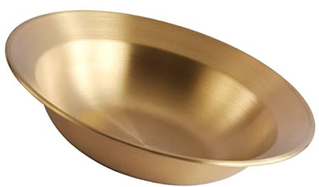 TOPBATHY Plato De Servicio De Acero Inoxidable Para Pasta y Ensaladas Resistente y Apilable Para Uso Diario y Camping