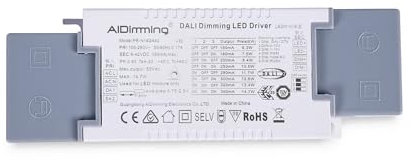 Driver dimmerabile + 1/0-10V + PUSH - 9-42V DC - Multicorrente (150-350mA)