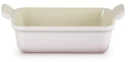 Le Creuset Heritage Shell Pink - Plato rectangular (19 cm), color rosa