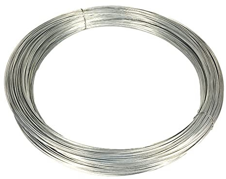 JIEYUZYUO Galvanized Iron Wireng and Durable Garden Wire Coil Galvanised Wire, Diameter 1.6-4Mm Weight 1Kg/Diameter 2.5Mm Length 24 M