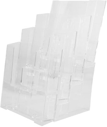 CAXUSD Zeitschriftenhalter Aus Acryl Dokumentenhalter Für Schreibtisch Prospekthalter Aktenhalter Mit Mehrfachständer Papierhalterständer Für Büro Und Wohnraum