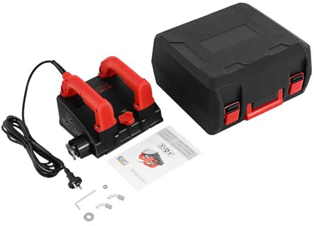 CCAUUB Piallatrice elettrica da parete, 1200 W, 220 V, piallatrice a rulli, strumento portatile per calcestruzzo, 3000 giri/min, profondità regolabile pianificatore da parete elettrico