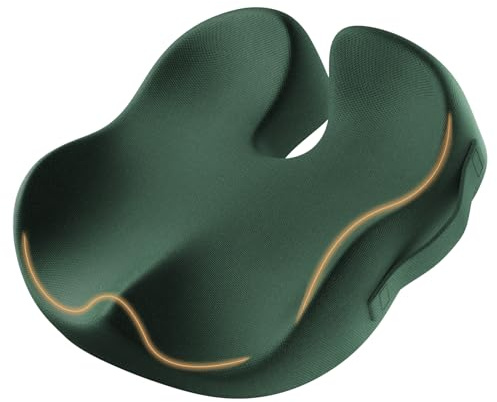 ProtoArc Sitzkissen für Bürostuhl, Ergonomisches Sitzkissen, Memory Foam Kissen für Rollstuhl, Auto, Flugzeug, Ganztägiger Komfort