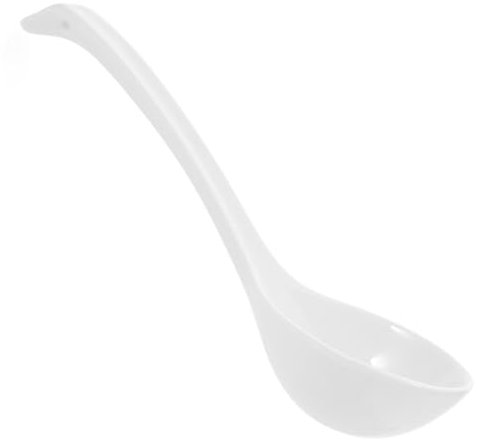 Anneome Microwave Dishwasher Safe Chinese Soup Ladle Large Spoon for Soup Noodles Ramen