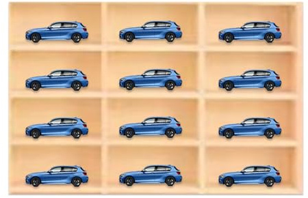 Auto Modell Vitrine - Holz Lagerung Trennwand Box | Holz Druckguss Auto Display Rack | Wandmontage Spielzeug Auto Lagerung Auto Display | Vitrine Wand Hängende Einheit Souvenir Organizer