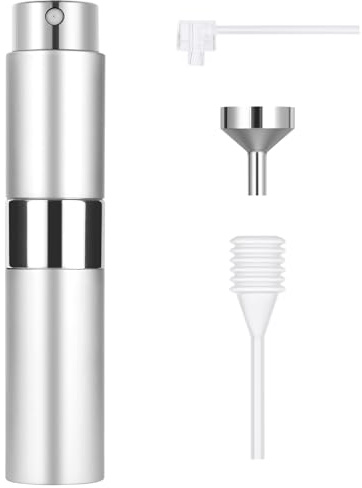 ACWOO 8ml Mini Parfümzerstäuber Taschenzerstäuber, Nachfüllbar Leer Reise Parfüm Zerstäuber, Mini Portable Sprühflasche für Flug Reise, Glas, Leicht, Tragbar, Robust