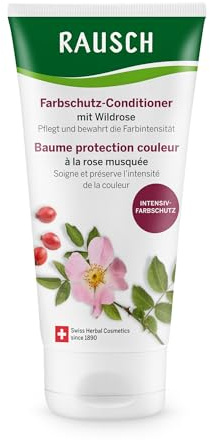 RAUSCH Farbschutz-Conditioner mit Wildrose 150ml für coloriertes Haar | Pflegt & verlängert die Farbleuchtkraft, vegan & silikonfrei, mit Zinnkraut-Extrakt, Schweiz