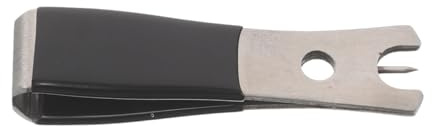 CONGARTENO Pince Coupe-Fil de Pêche Portable en Acier Inoxydable Noir Mat, Outil Multifonction avec Poignée Antidérapante Ergonomique, Coupe Rapide pour Fil Tressé et Monofilament,
