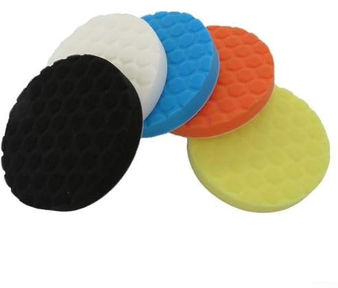 Almohadillas de pulido de espuma para coche de 180 mm, compatibles con placas de respaldo estándar para una fijación fiable durante el uso