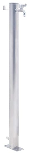 LoogCape Water Column for the Garden, 100 cm, Stainless Steel, Round, Robust, Durable, Watering System for Lawn, Flowers, Bed, Balcony, Raised Bed