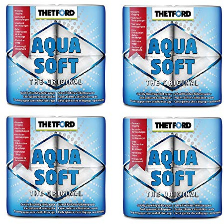 Thetford Acqua Soft Chemical Caravan Toilet Paper (Pack of 16)