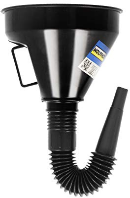 Embudo Boca Ancha Ø 145 mm.con Prolongador Flexible y Filtro Metalico. Embudo gasoil, Embudo Gasolina, Embudo Combustible
