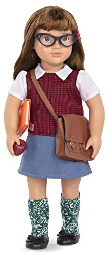 Our Generation - 46 Cm Schullehrerin Puppe - Braune Augen & brünettes Haar - Zubehör für das Klassenzimmer - Vorgetäuschtes Spiel - Spielzeug für Kinder ab 3 Jahren