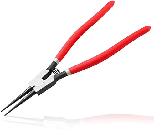 LEONTOOL Pince à circlip externe robuste de 33 cm, diamètre de la mâchoire droite 0,3 cm pour installer la bague de retenue