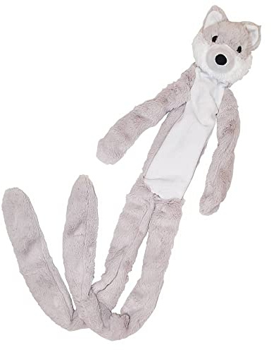 Nobby Plüschwolf lang, mit Seil innen, 105 cm, 1 Stück