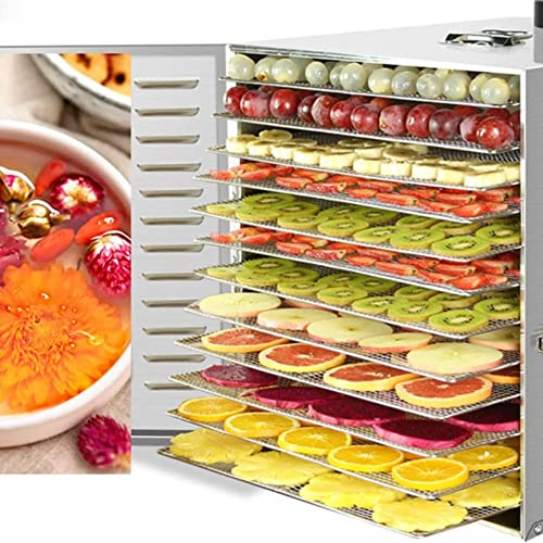 BTURYT Food Dehydrator, 12 Trays Dehydrator for Food and Jerky, Fruits Herbs Veggies Meat Dog Treats, Digital Timer & Temperature Control