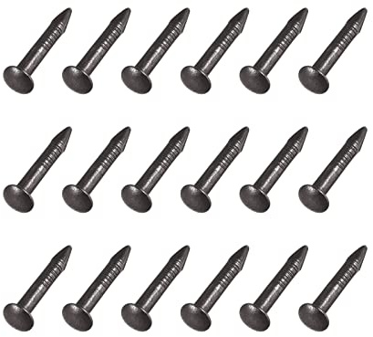 METALLIXITY Petit Clous (1.2x8mm) 200Pcs Laiton Minuscule Matériel Clous - pour Ménage Menuiserie, Noir
