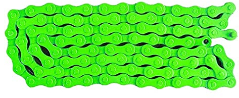 BAtlam Fahrradkette Fahrrad MTB BMX Rennrad 1/2 X 1/8 Feste Kette Single Speed 96 Glied (Color : Green) (Green)