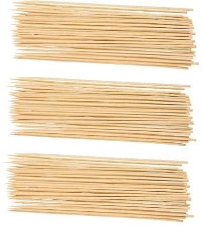 YARNOW 120pezzi Bastoncini Bamboo Naturali Per Confezionare Bouquet Fai Da Te Materiale Da Imballaggio Resistente Per Bouquet Bambole Caramelle e Snack