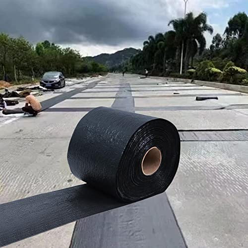 Tela asfaltica autoadhesiva cinta impermeable 30 40 50 60 80 100 200 250 MM Grande Aparcamiento Parche De Reparación De Asfalto, Reparación De Asfalto De Grietas En Carreteras Con Cinta Adhesiva (Col