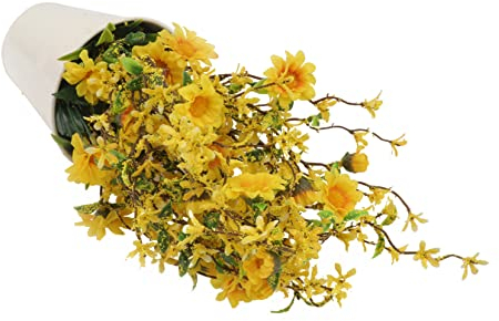 Warmhm Künstliche Chrysanthemen-Schale Als Dekoration Für Feste Naturgetreue Imitationsblumen Für Esstisch Und Fensterbank Langlebige Blumenschmuck Ohne Gießen