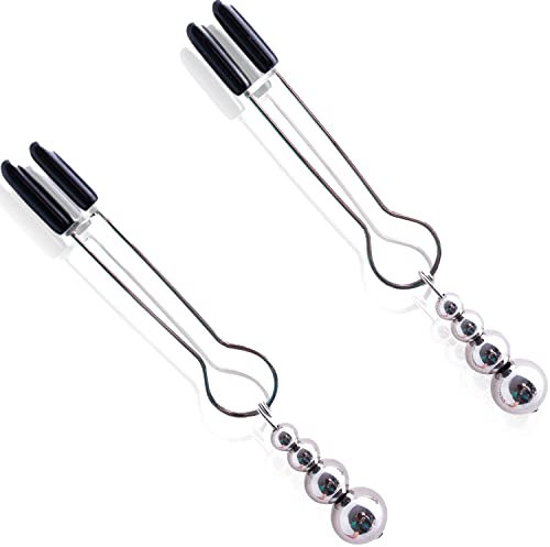 Nippelklemme für frauen Silver Bdsms spielzeug extrem für frauen Nippelklemmen Bdsms spielzeug hart für männer Nippelklemmen brustwarzen sex extrem männer Sm sexspielzeug I06-5 (Silver)