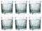 Avilia Set 6 Bicchieri Liquori in Cristallo 90cl, Resistenti, con Taglio Lineare - Ideali per Whisky, Grappa, Amaro, 8.3x8.6cm