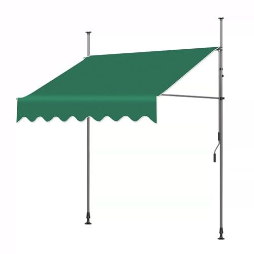 WRYSQBHJYB Tende da Sole per Esterno, telone da Sole per Esterno a Caduta, Tende da Esterno per Patio, Tende da Sole con Manovella Manuale(118in)