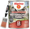 Alpina Wetterschutz-Farbe deckend 2,5 Liter seidenmatt + Pinsel 50 mm (Basaltgrau)