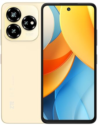 ZTE Smartphone Blade V60 VITA 2024 (16.76 cm (6.6 Inch) HD+ Display, 4G LTE, 4GB RAM and 256GB Internal Memory, 50MP Main Camera and 8MP Front Camera, Dual SIM, Android 13) Gold