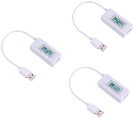 iplusmile 3pcs Smartphone Mobile Power Bank Voltage Tester Usb Voltage Tester Lcd Screen