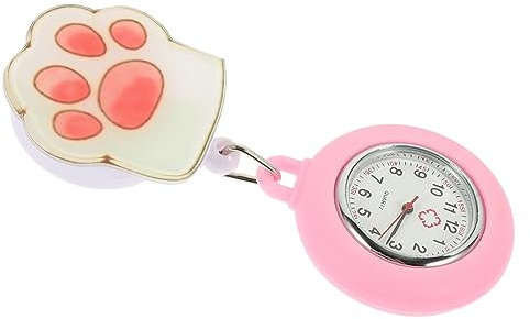 SOIMISS Entzückende Krankenschwesteruhr Quarzuhr Mit Leuchtzeiger Langlebiges Material Ansteckbare Taschenuhr Für Medizinisches Personal