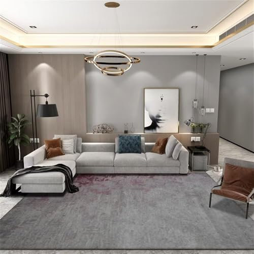 Kunsen 140X200CM Teppich Flur Lang Wohnzimmer, Schlafzimmer, Salon, rutschfest, fleckenbeständig, sicher und umweltfreundlich Waschbarer Waschmaschine Mehrfarbig Flickenteppich Großer