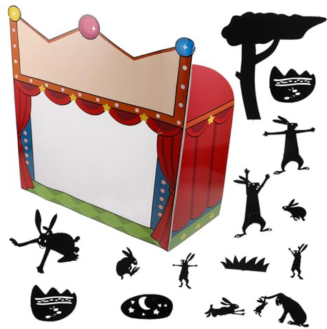 ifundom DIY Schattenpuppentheater Kleines Kreativ-bastelkit Für Junge Mädchen Einzigartiges Wissenschafts-experimentier Kunsthandwerks Präziser Bastelanleitung Für Karneval Und Puppenspiel