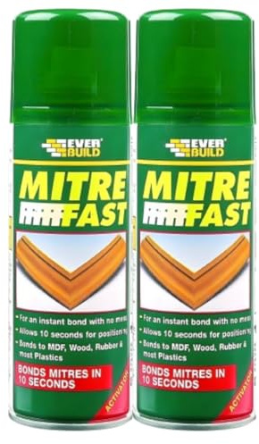 2x Everbuild Mitre Fast 200ml Superglue Activator