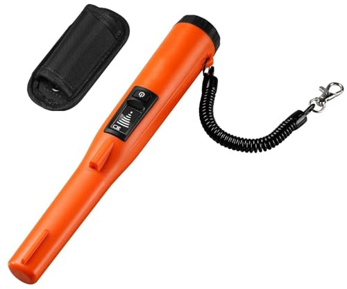 Pinpointer Metal Detector Bacchetta palmare impermeabile IP66/IP68 con puntatore a spillo 1,96/4,5 Profondità di rilevamento 3 modalità per il rilevamento Metal Detector(TS102 IP68)