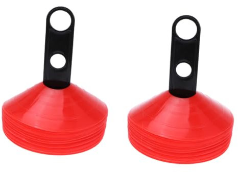 JOINPAYA 26pièces Disque Entraînement De Football Lot Plateau De Marquage Et Support Noir pour Entraînement De Football Et Activités De Plein Air